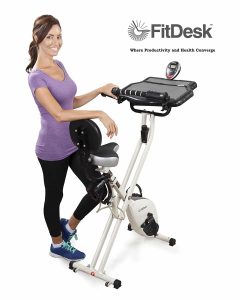 FitDesk v2.0 Desk Exercise Bike with Massage bar