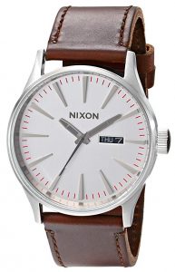 Nixon A105 Leather Watch