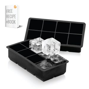 Arctic Chill 2 Inch Silicone Ice Cube Trays Set of Two