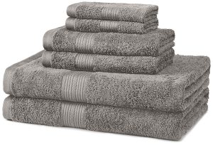 AmazonBasics 6-Piece Fade-Resistant Towel
