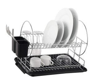 Deluxe Chrome plated Drainboard Cutlery BlackII