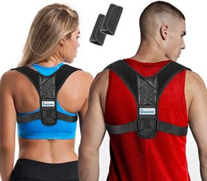 Posture Corrector for Women & Men + Bonus Underarm Pads
