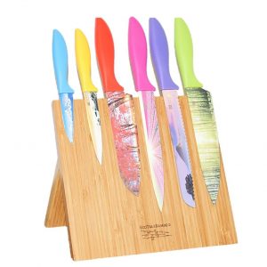 Magnetic Knife Block + Cutting Board - EcoTrueBamboo