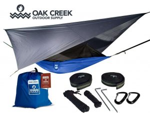 Oak Creek Outdoor Supply Camping Hammock with Mosquito Net