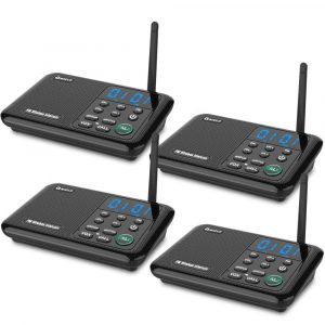 QNIGLO Wireless Intercoms Systems Long Range 0-22 Channel