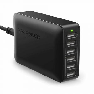 RAVPower 60W 12A 6-Port USB Charger