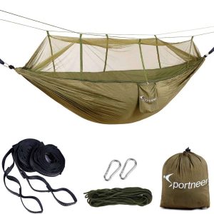 Sportneer Double Camping Hammock with Mosquito Net