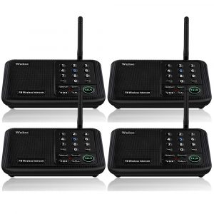Wuloo Intercoms Wireless for Home 5280 Feet Range 10 Channel 3 Code