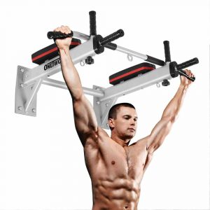 OneTwoFit Pull Up Bar Chin Up Wall Mounted Exercise Bar