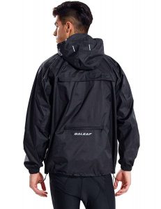 Baleaf Unisex Packable Outdoor Rain Jacket with Waterproof Hooded