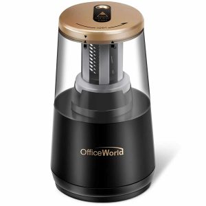 OfficeWorld Electric Pencil Sharpener for Classroom, Office, and Home