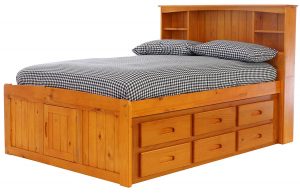 Discovery World Furniture 12 Drawers Bookcase Captains Bed