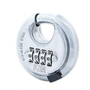 FJM Security 4-Dial Combination SX-790 Disc Padlock