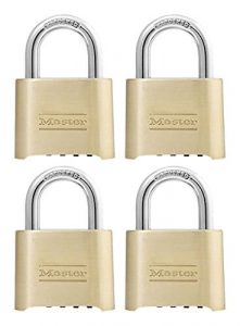 Master Lock Padlock 175D Combination Lock (Pack of 4)