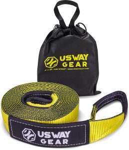 USWAY GEAR 3" x 20' Recovery Tow Strap