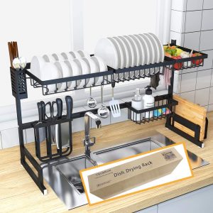 Dish Drying Rack Over Sink Kitchen Supplies