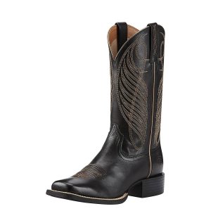 Ariat Women's Round Up Wide Square Toe Western Cowboy Boot