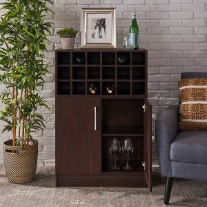 Christopher Knight Home Rouche Mid-Century Wine Cabinet