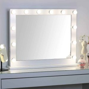 MissMii Hollywood Lighted Vanity Mirror