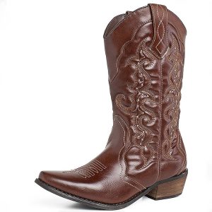 SheSole Women’s Winter Western Cowgirl Cowboy Boots