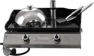 Brasero Portable Outdoor Griddle with Two 2 Burners