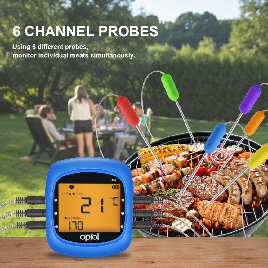 Digital grill thermometer