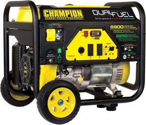 Champion 5500-Watt Portable Generator with Wheel Kit
