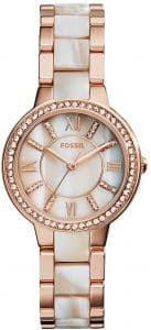 Fossil Women's Virginia Crystal-Accented Quartz Watch